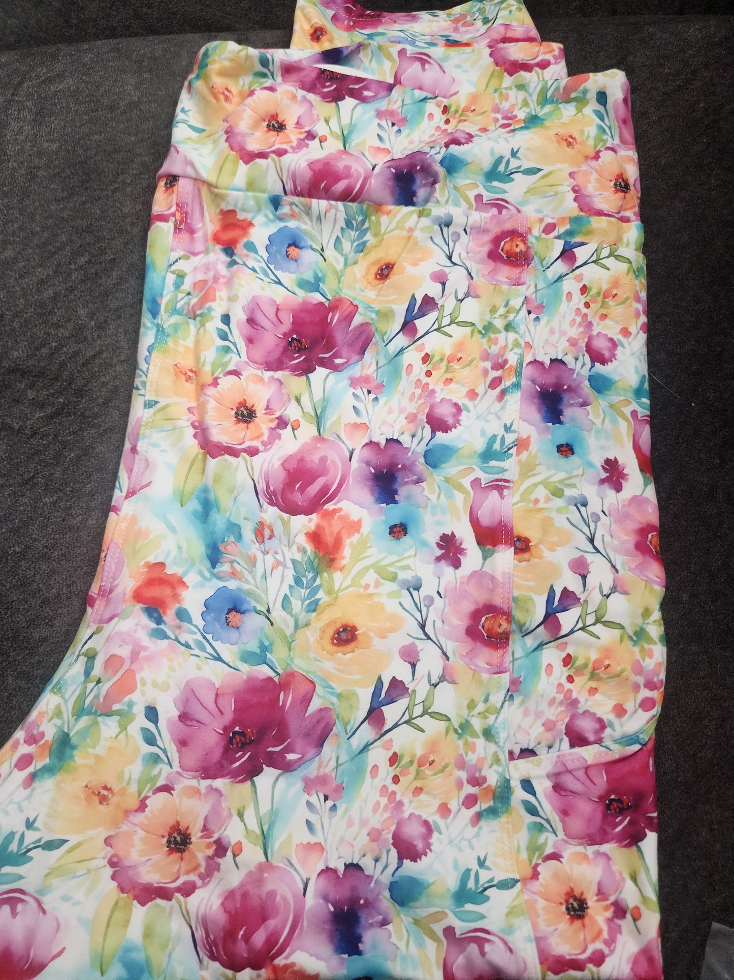 CP Bright Colorful Flower Leggings