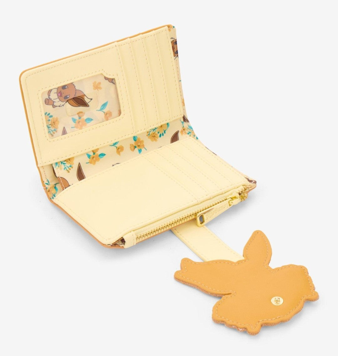 Loungefly Pokemon Eevee Floral Embroidered Wallet