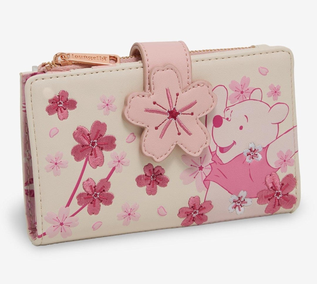 Loungefly Disney Winnie the Pooh Embroidered Cherry Blossom Wallet