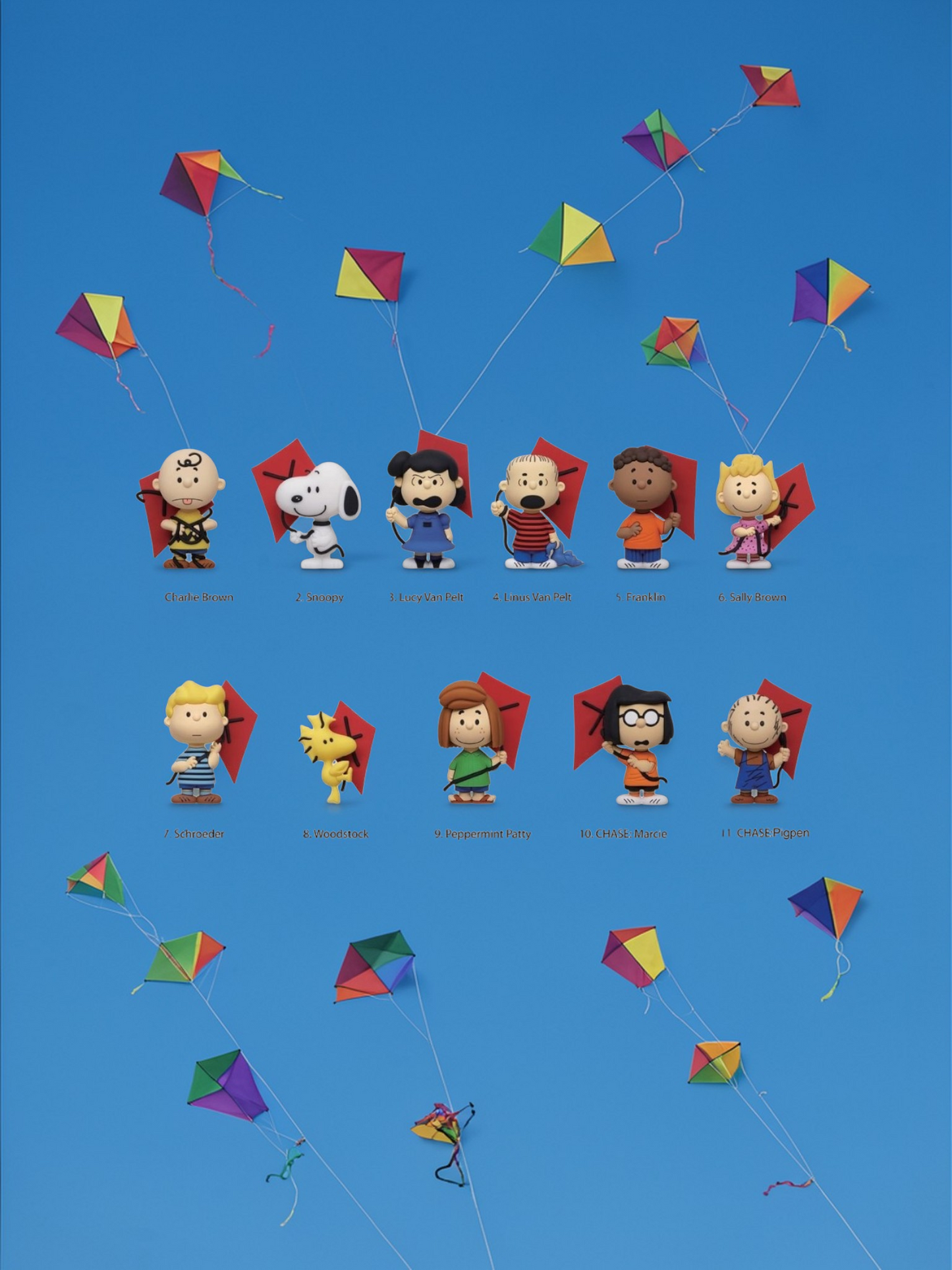 Peanuts 75th Anniversary Series 3 3D Foam Mystery Bag Clips