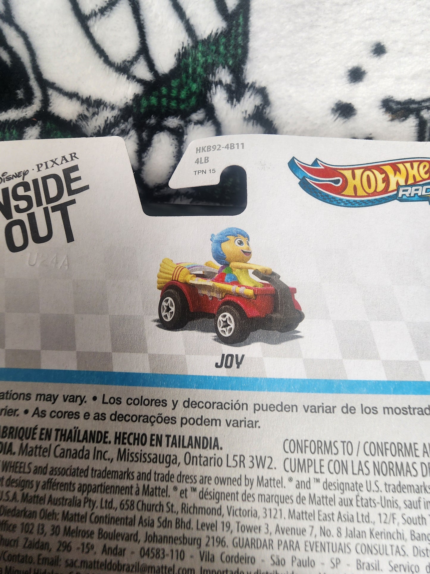 Hot Wheels Disney Pixar Inside Out Joy RacerVerse Car