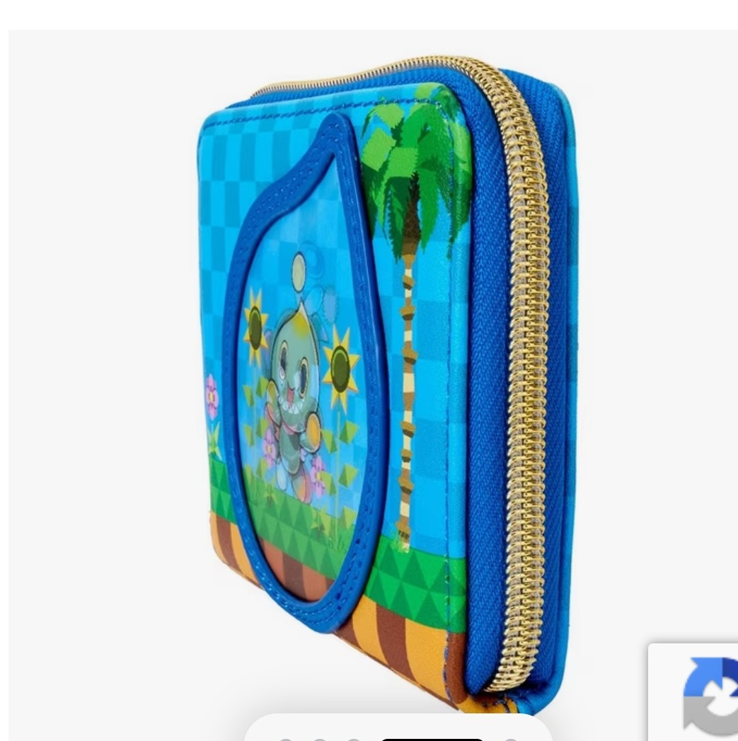 Loungefly Sonic the Hedgehog Chaos Garden Lenticular Exclusive Wallet