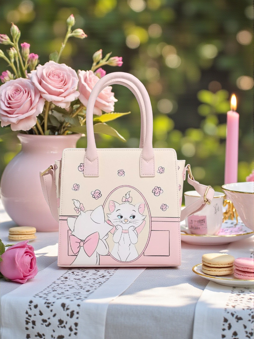 Loungefly Disney Aristocats Admiring Marie Mirror Mini Handbag