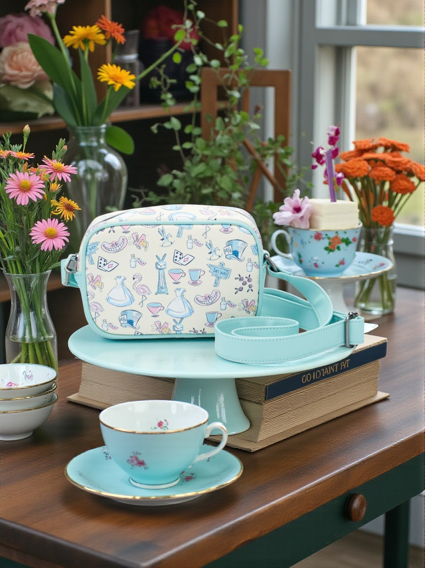 Loungefly Disney Alice in Wonderland Movie Symbols Crossbody Bag