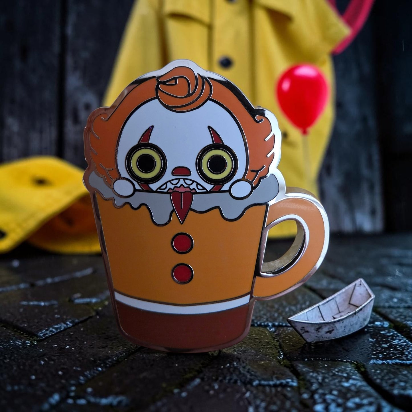 WB Horror Characters Latte Cups Halloween Mystery Pins
