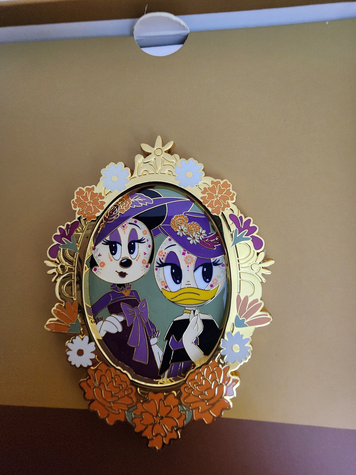 Loungefly Disney Minnie and Daisy Day of the Dead Limited Edition Glow in the Dark Pin