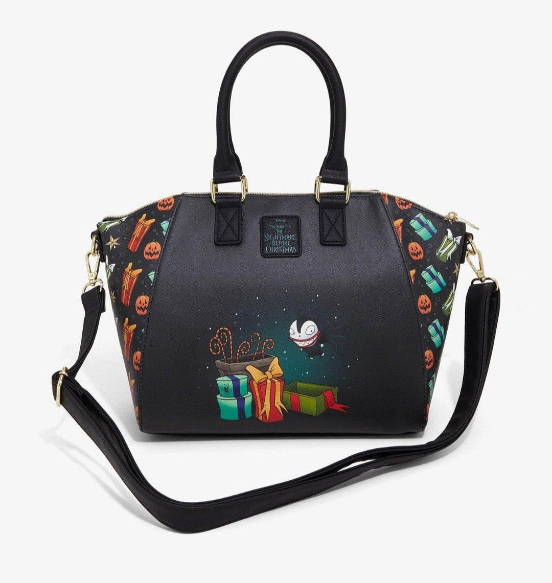 Loungefly Disney Nightmare Before Christmas Sandy Claus & Zero Holiday Handbag