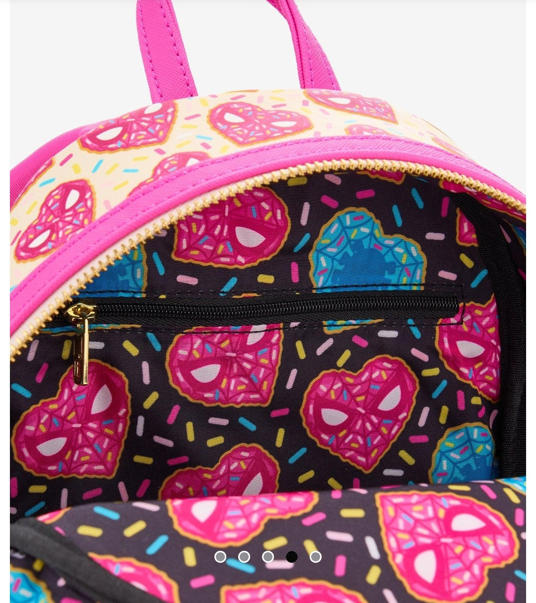 Loungefly Marvel Spiderman Valentine's Donut Exclusive Backpack