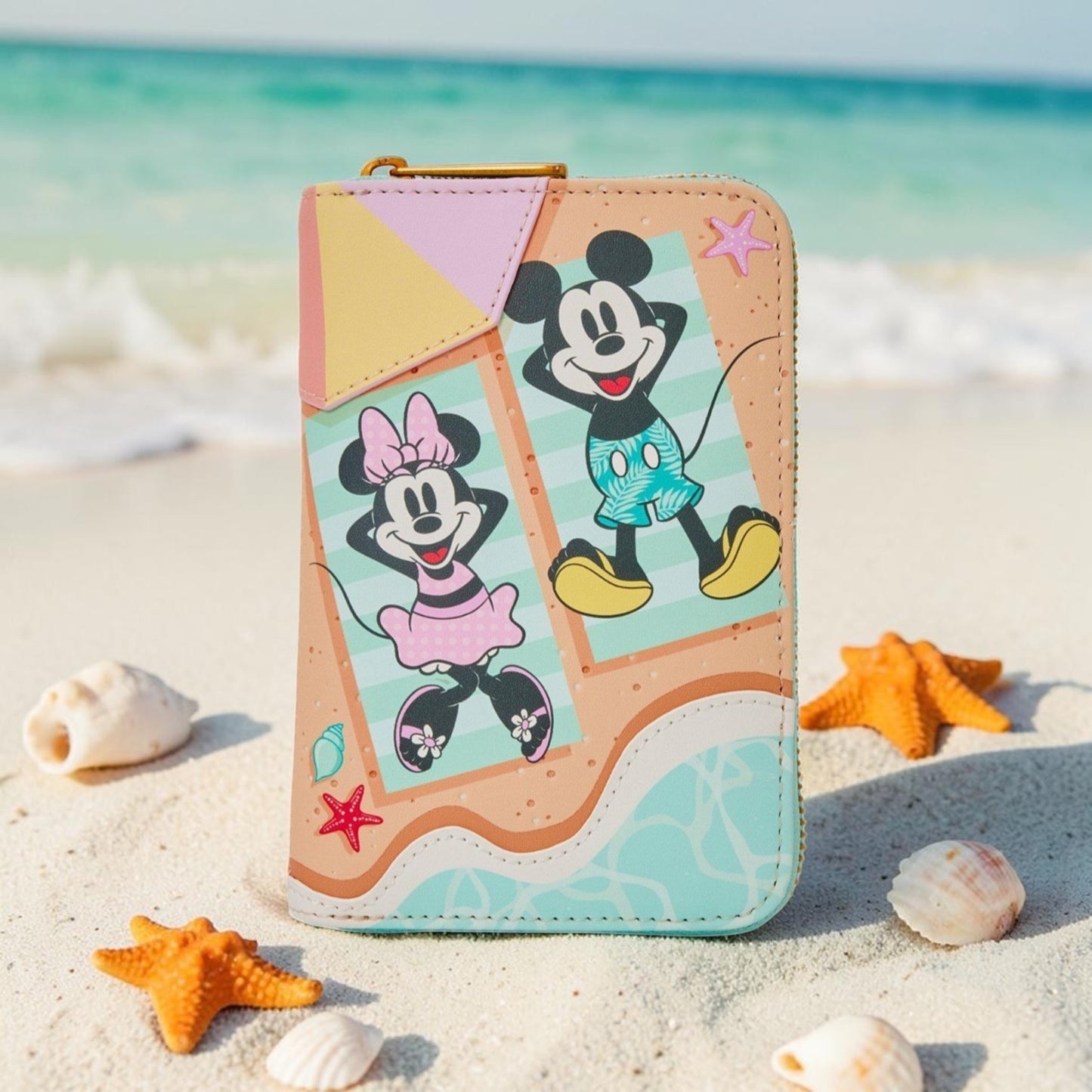 Loungefly Disney Mickey and Minnie Day at the Beach Wallet