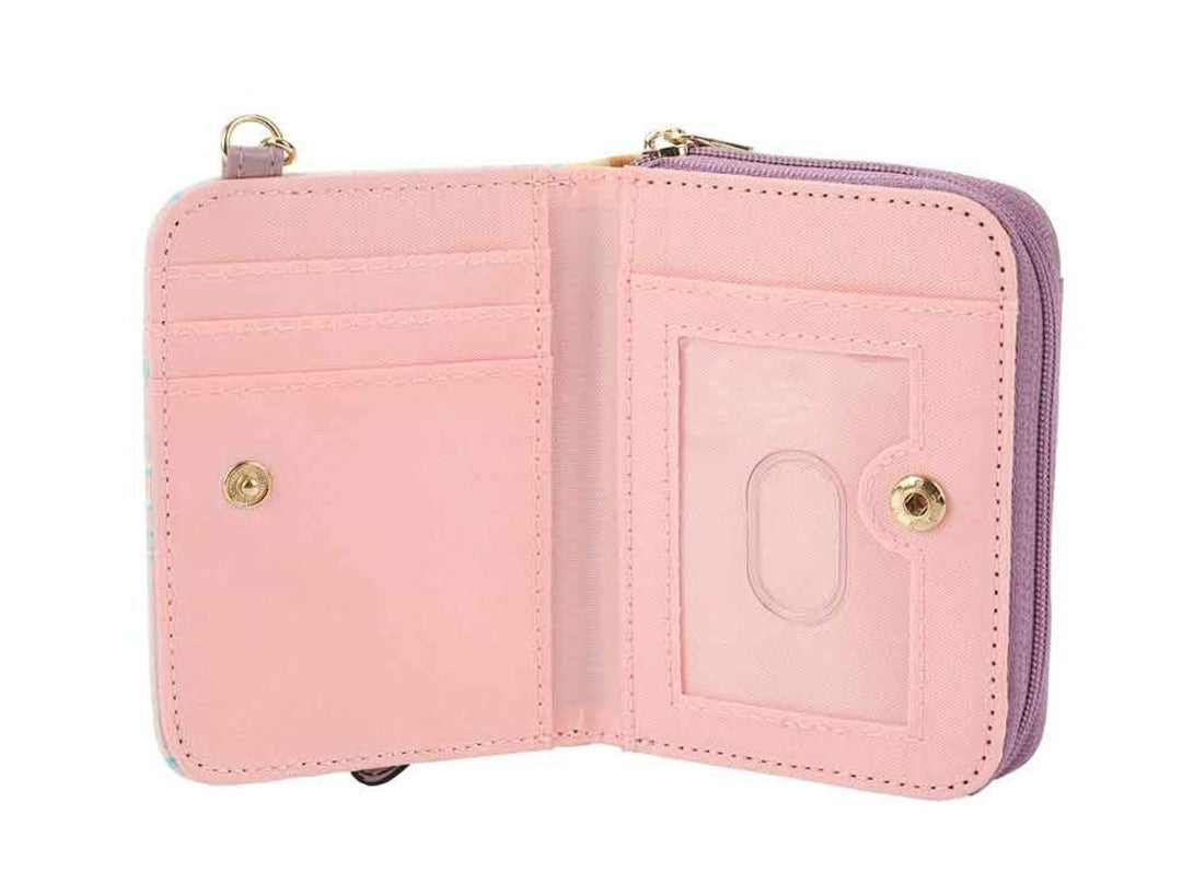 Disney Stitch and Angel Mini Zip Around Wallet