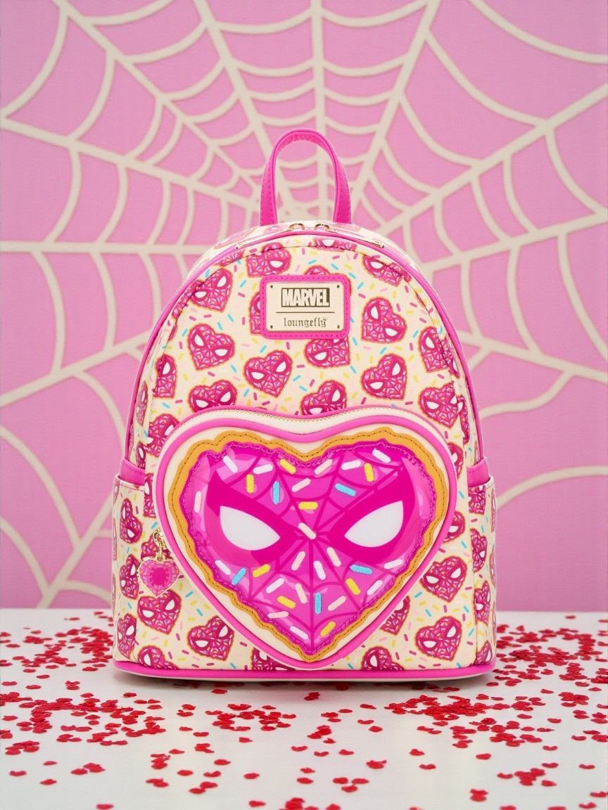 Loungefly Marvel Spiderman Valentine's Donut Exclusive Backpack