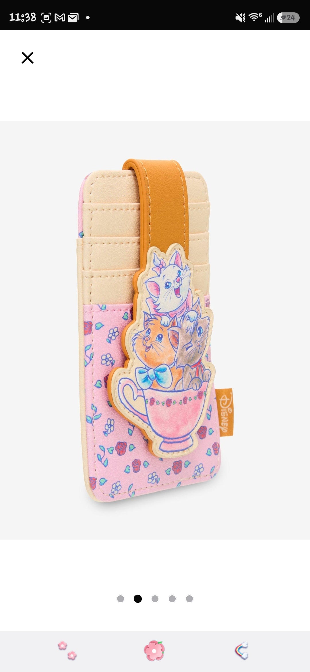 Loungefly Disney Aristocats Marie, Toulouse and Berlioz Teacup Card Holder