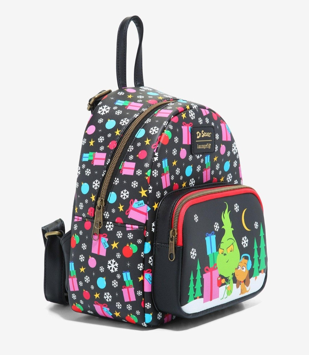 Loungefly Dr. Seuss The Grinch and Max Christmas Backpack