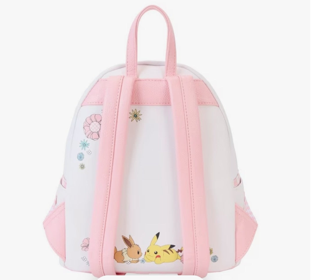 Loungefly Pokemon Pikachu and Eevee Floral Backpack Exclusive