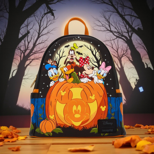 Loungefly Disney Mickey and Friends Pumpkin Halloween Backpack