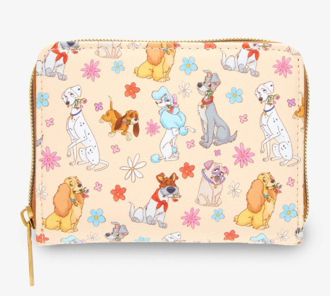 Loungefly Disney Movie Dogs Floral Wallet