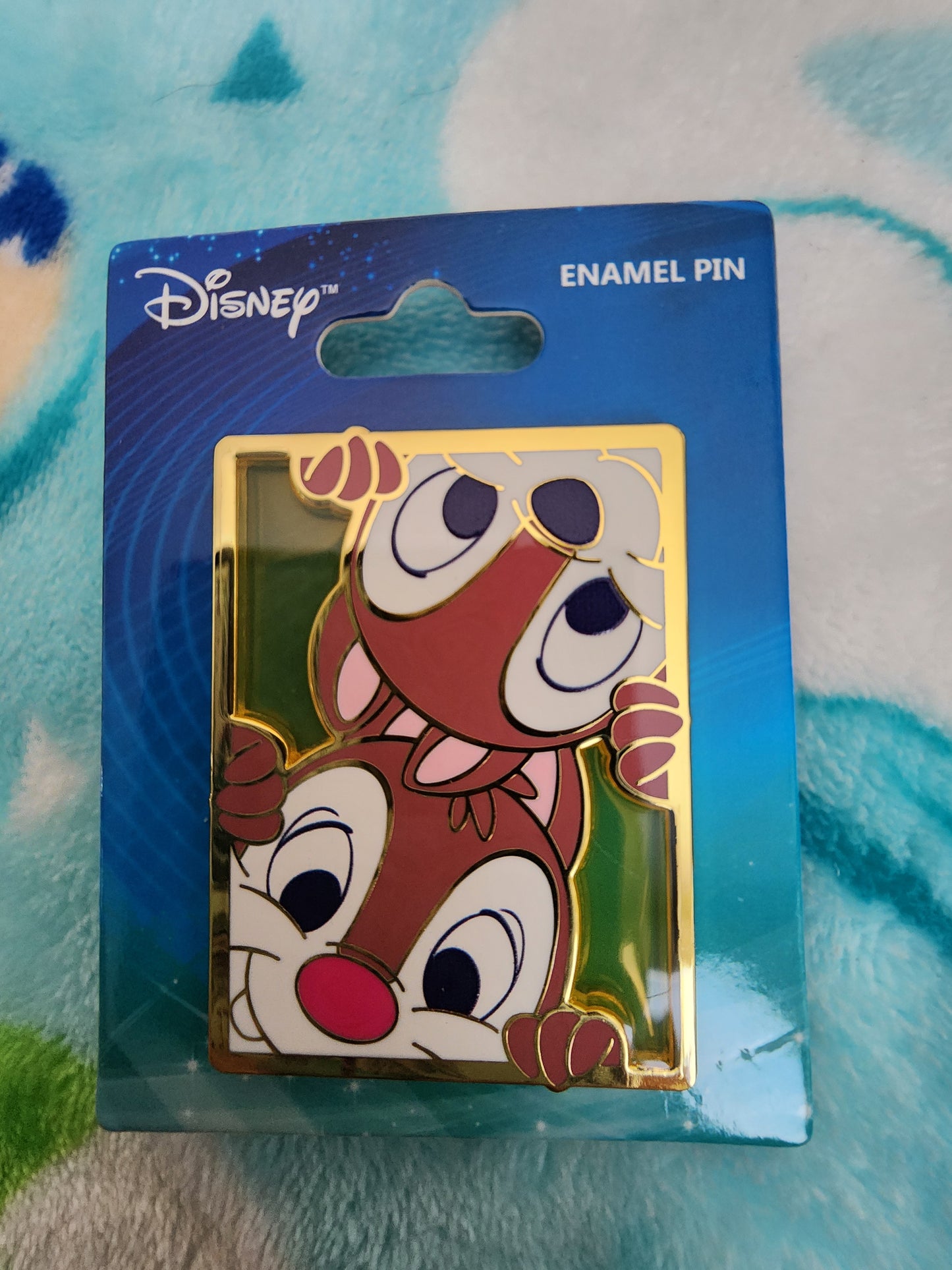 Disney Chip and Dale Silly Portrait Pin