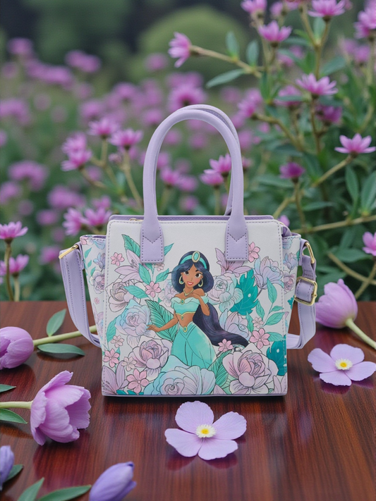 Loungefly Disney Aladdin Princess Jasmine Floral Mini Handbag