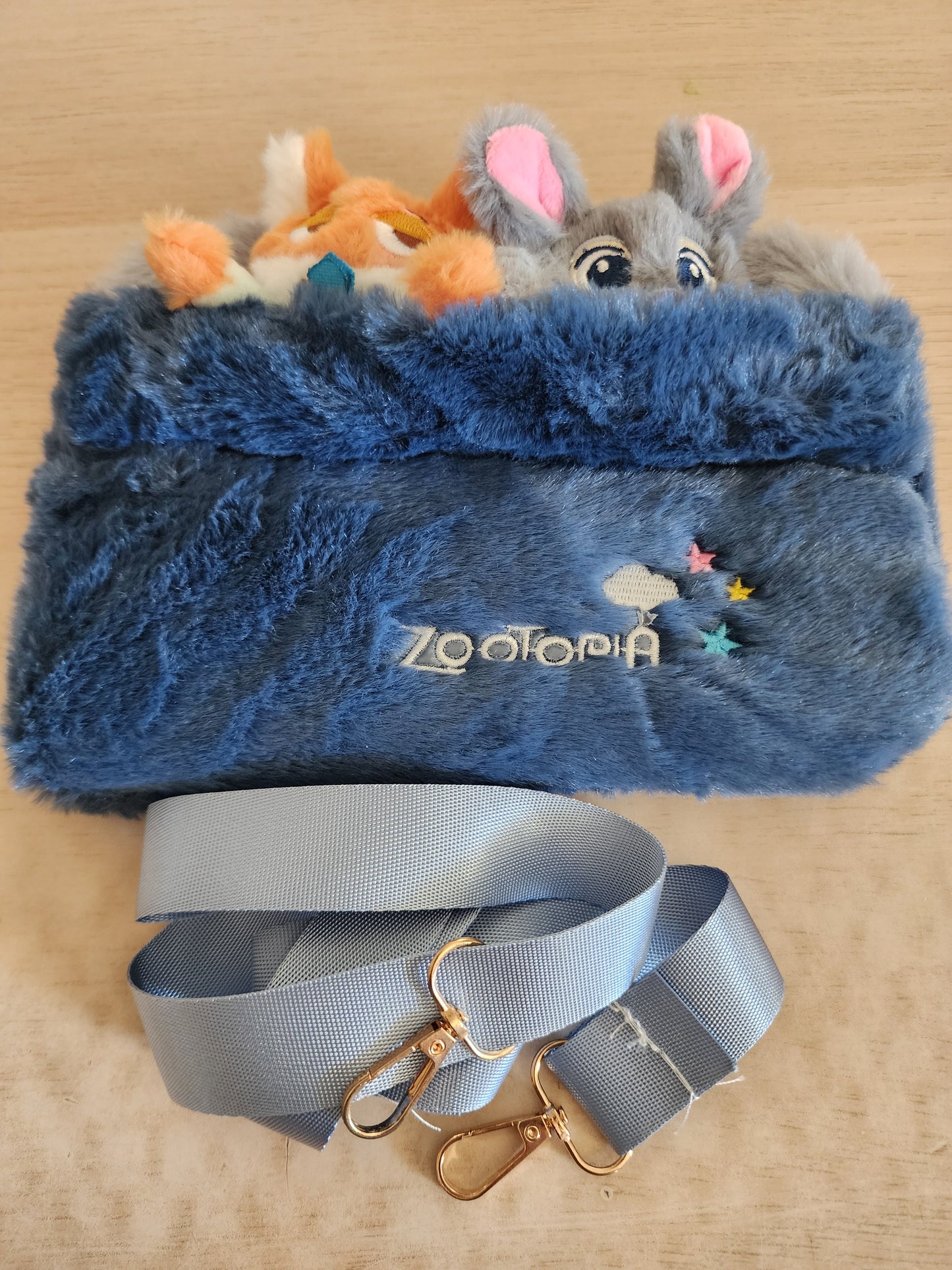 Disney Zootopia Nick and Judy Plush Crossbody Bag