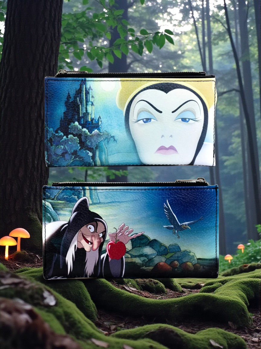 Disney Snow White's Evil Queen/Old Hag 2 Sided Wallet