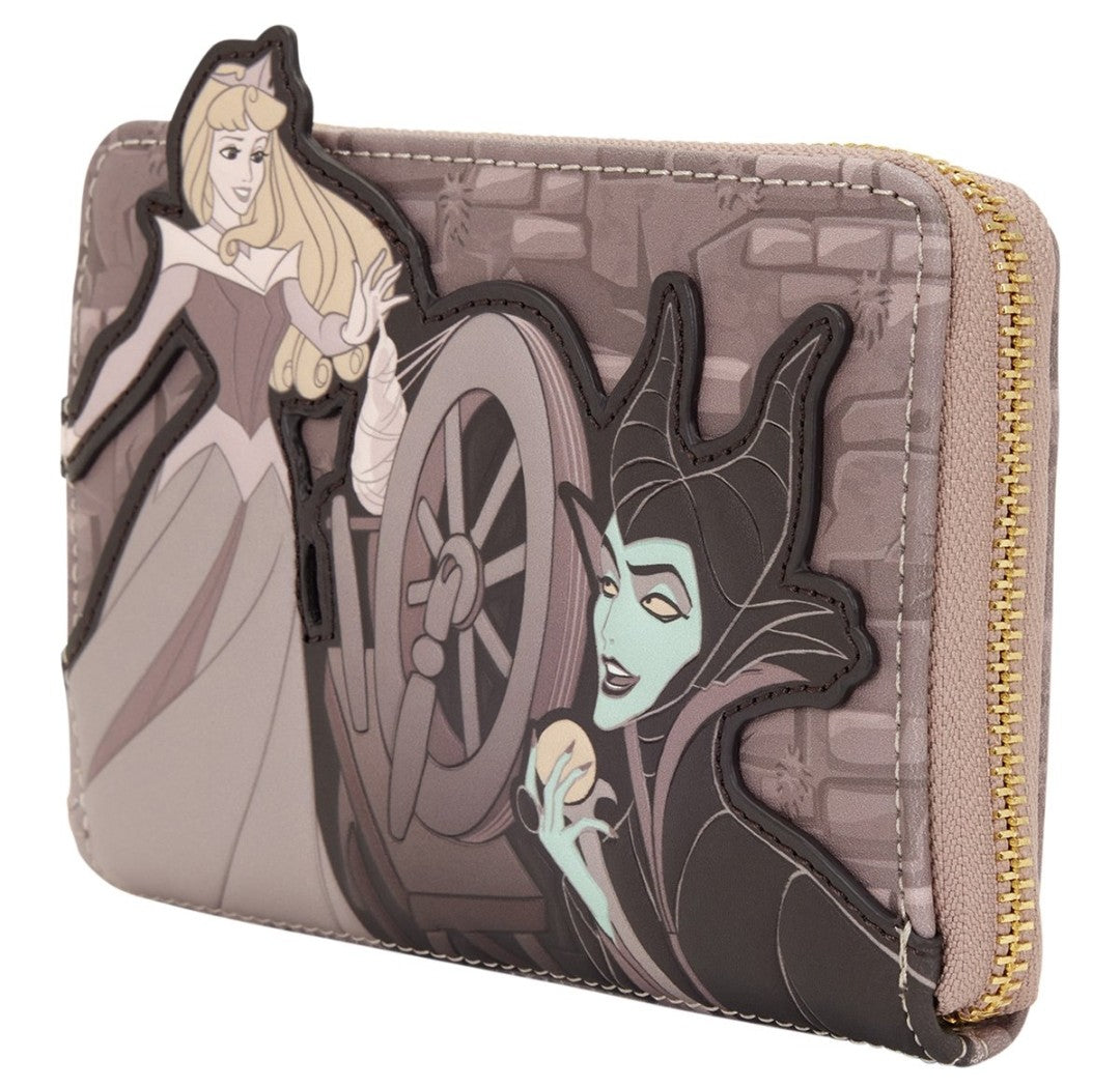 Loungefly Disney Sleeping Beauty Aurora & Maleficent Zipper Wallet