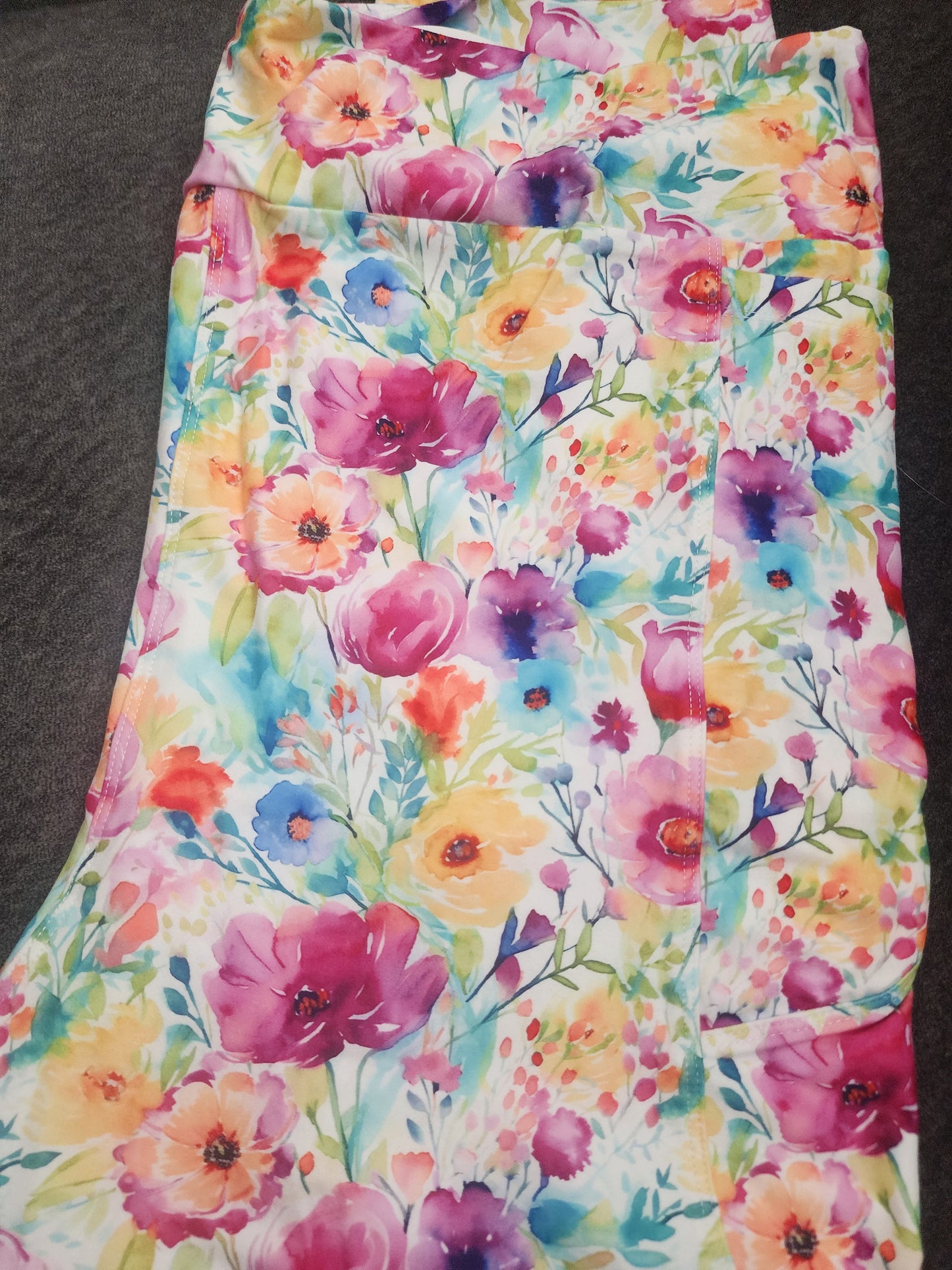 CP Bright Colorful Flower Leggings