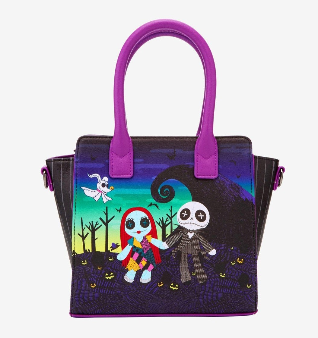 Loungefly Disney Nightmare Before Christmas Jack and Sally Mini Handbag
