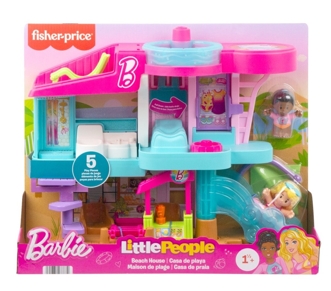 Fisher Price Little People Barbie Beach House Playset