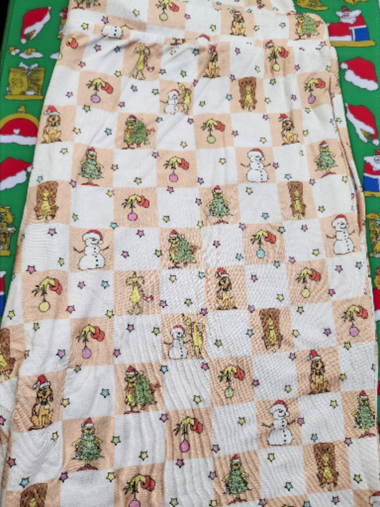 CP Dr. Seuss The Grinch Checked Jogger Leggings