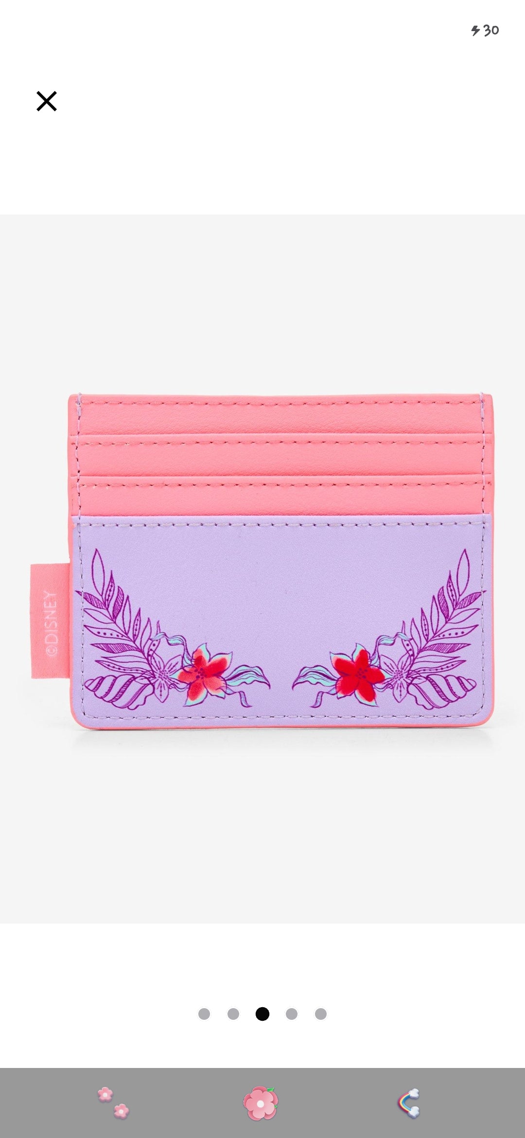 Loungefly Disney The Little Mermaid Dream Floral Card Holder