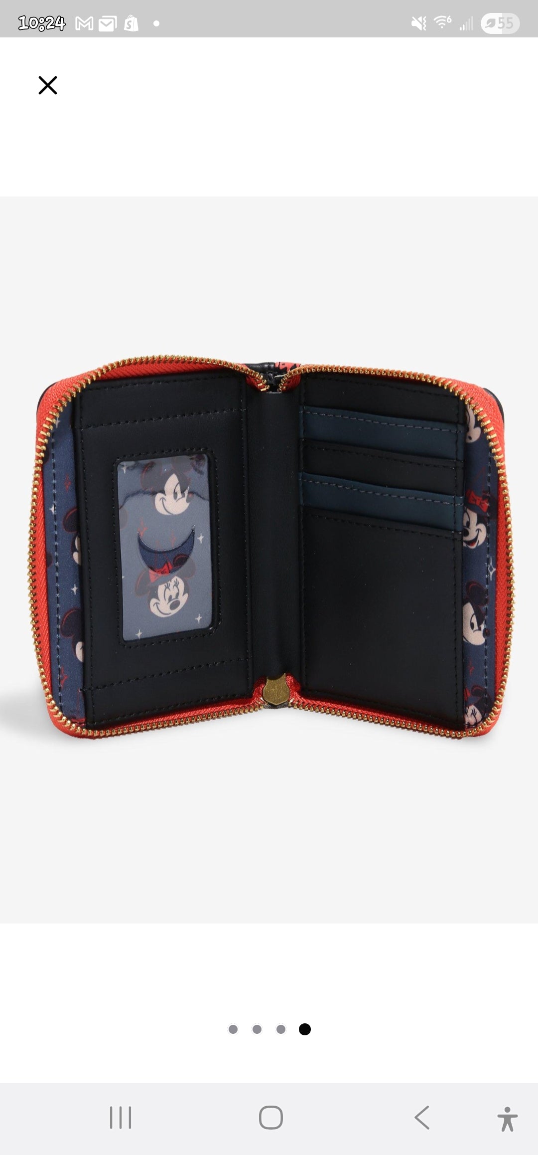 Loungefly Disney Mickey and Minnie Halloween Wallet