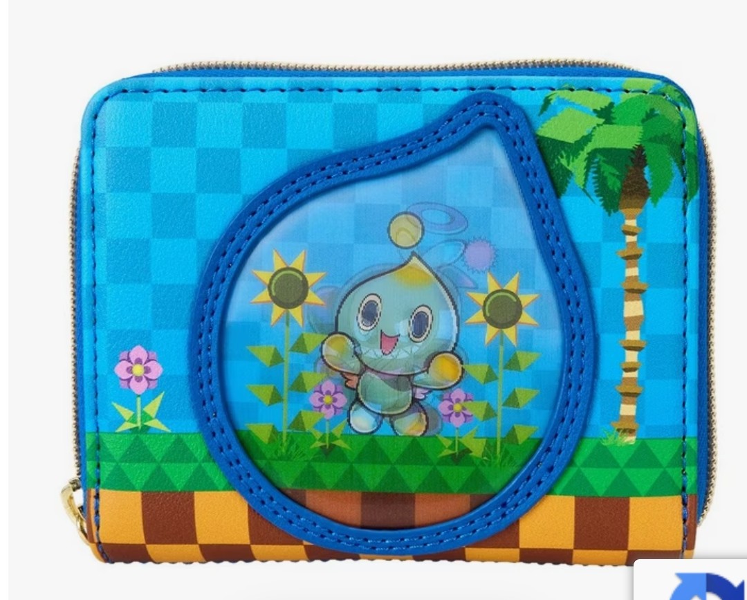 Loungefly Sonic the Hedgehog Chaos Garden Lenticular Exclusive Wallet