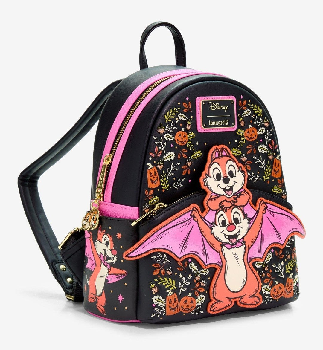 Loungefly Disney Chip 'n' Dale Halloween Bat Backpack