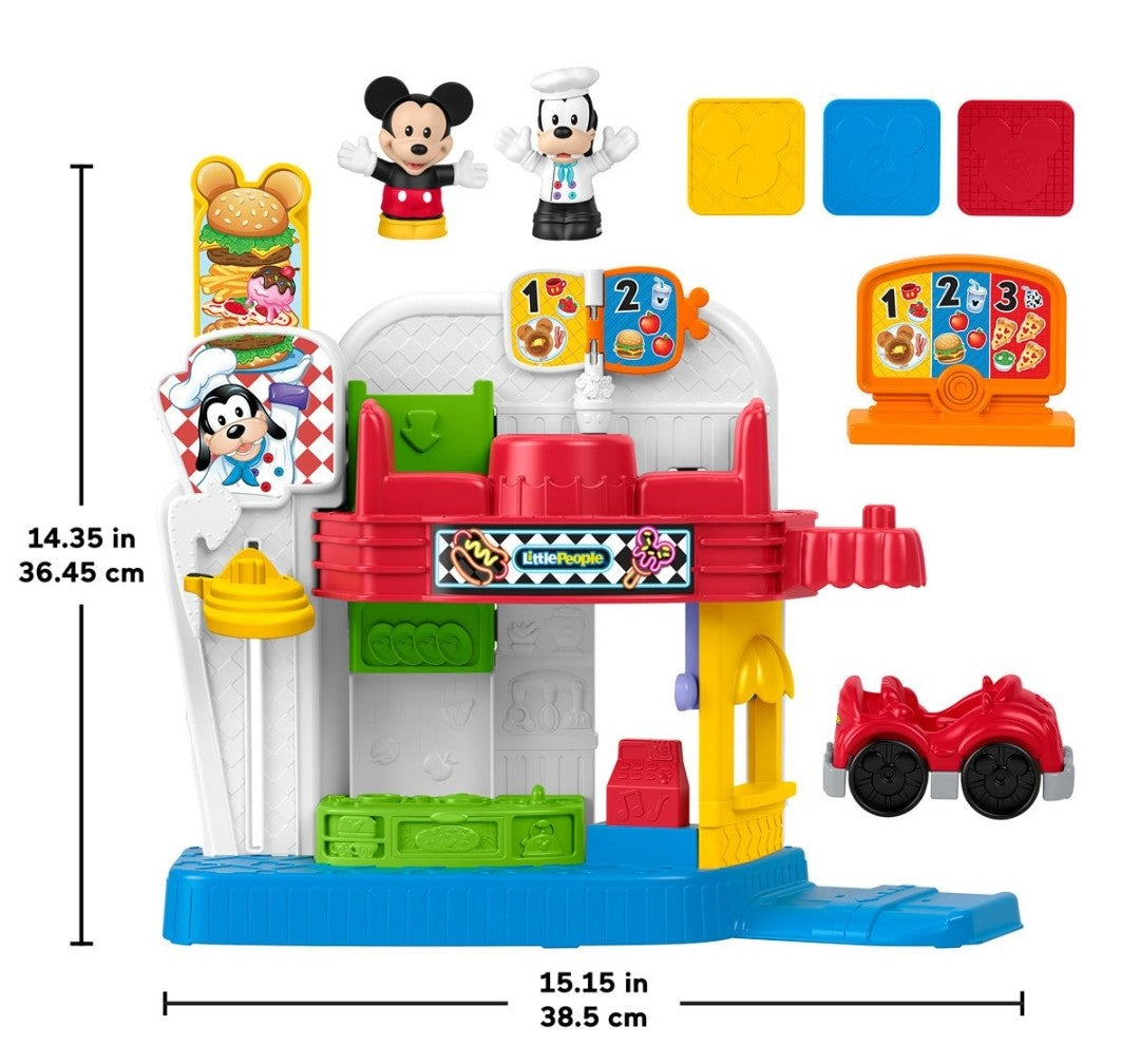 Fisher-Price Disney Jr. Mickey & Goofy's Silly Sounds Diner Playset