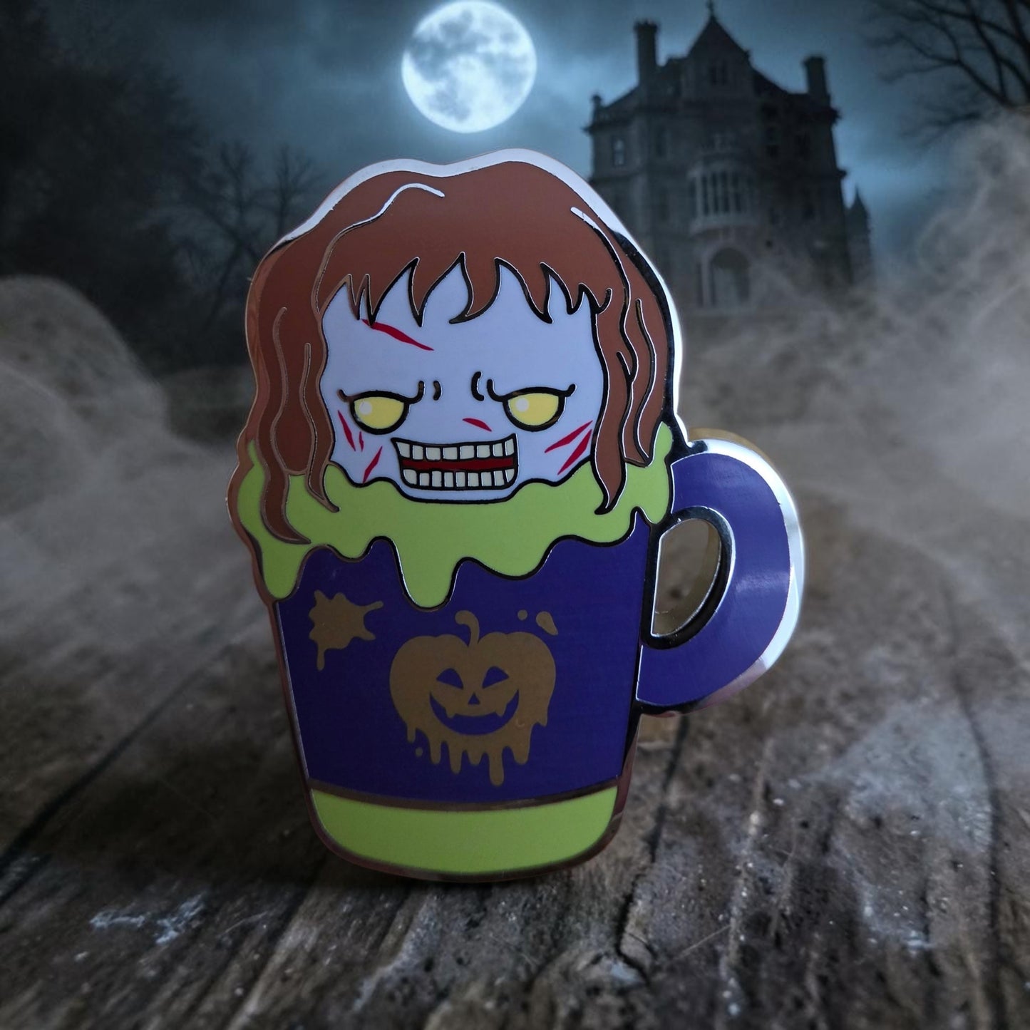WB Horror Characters Latte Cups Halloween Mystery Pins