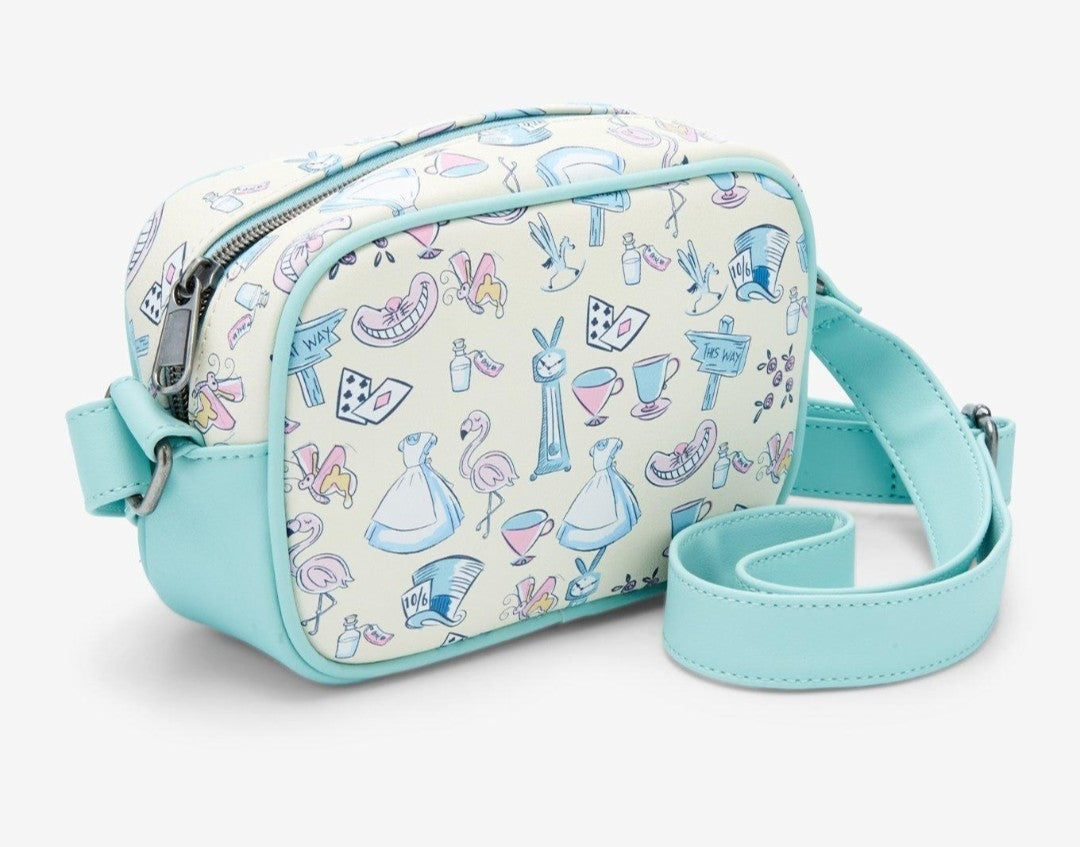 Loungefly Disney Alice in Wonderland Movie Symbols Crossbody Bag
