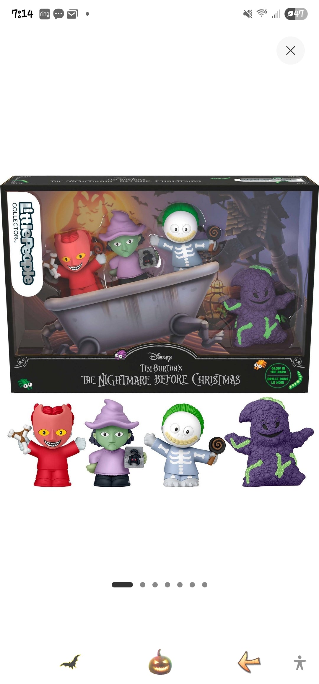 Little People Nightmare Before Christmas Oggie Boogie, Lock, Shock and Barrel