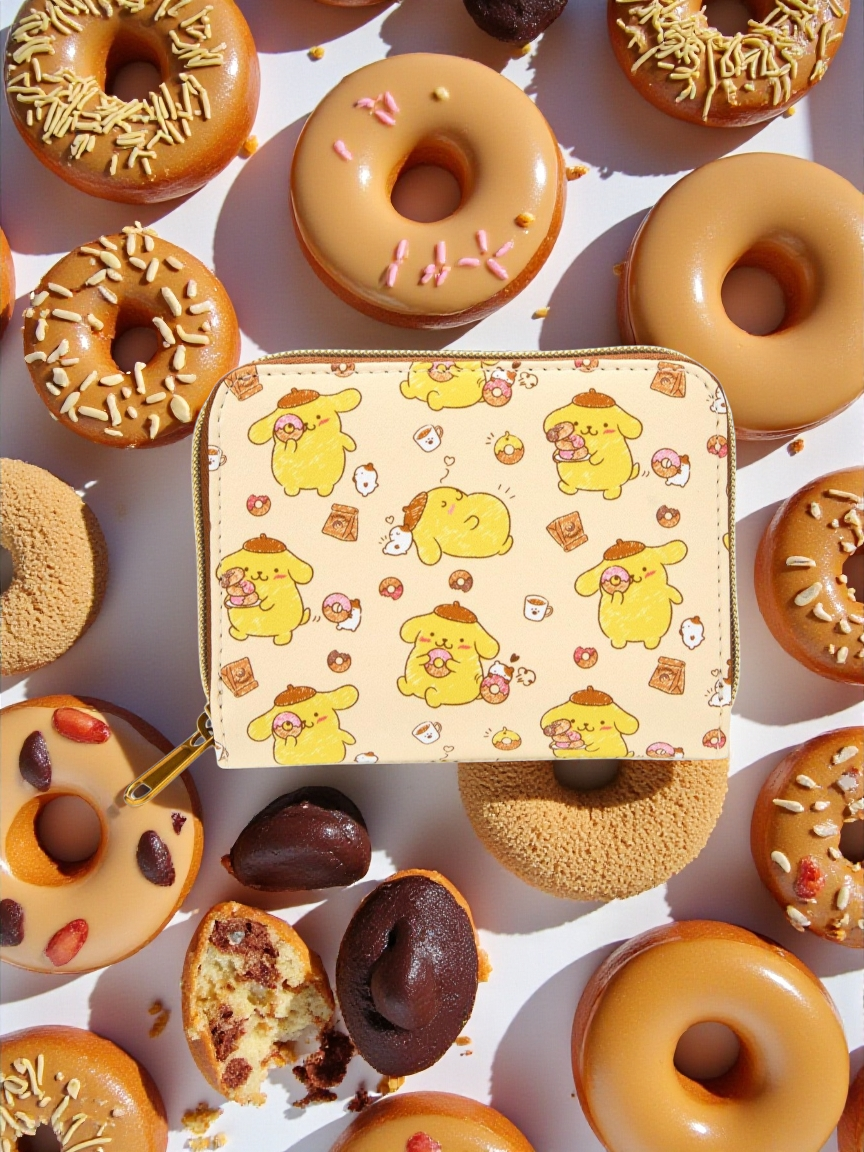 Loungefly Sanrio Hello Kitty Pompompurin Donut Wallet