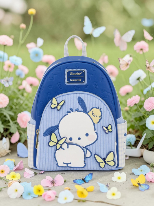 Loungefly Hello Kitty Pochacco Gingham Butterfly Backpack