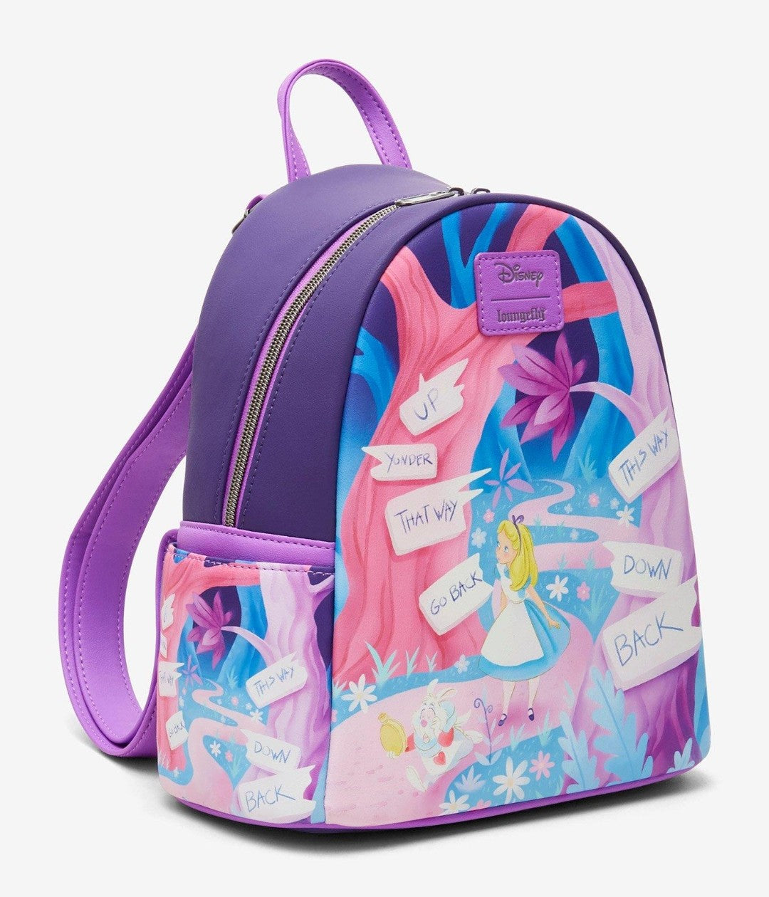 Loungefly Disney Alice in Wonderland Which Way Signs Backpack