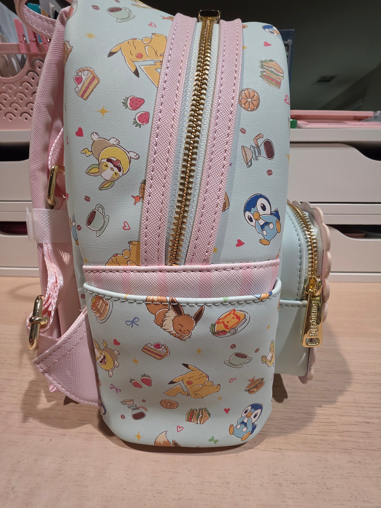 Loungefly Pokemon Cafe All Over Print Limited Edition Release Backpack