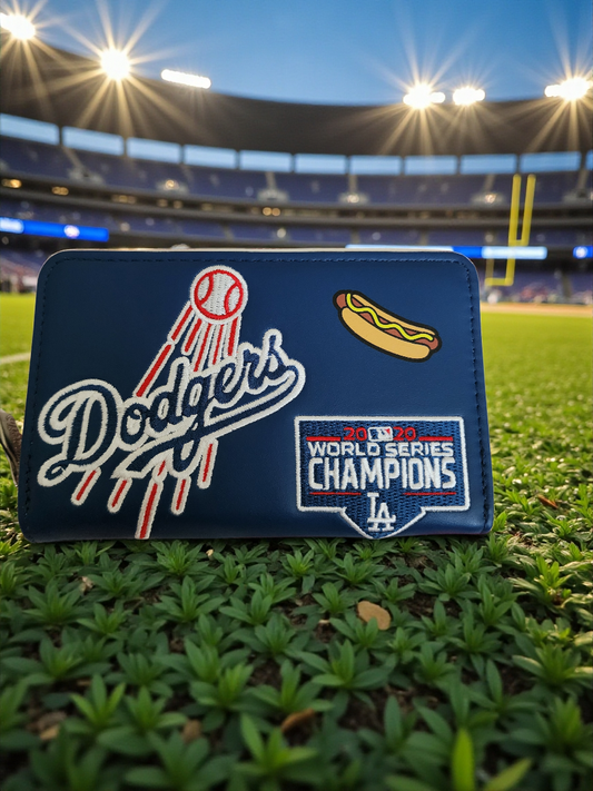 Loungefly MLB Los Angeles Dodgers Patches Zip-Around Wallet