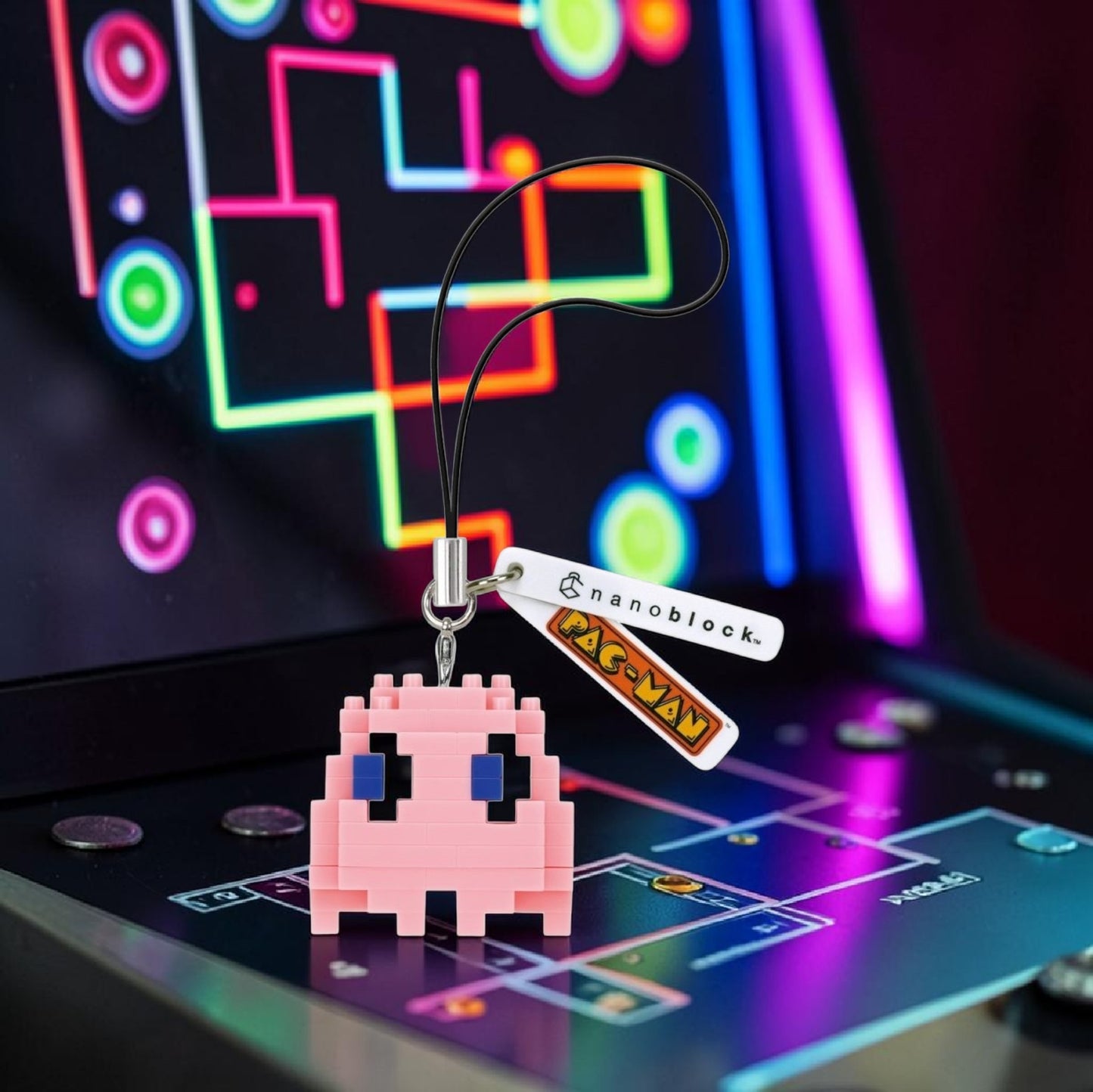 Kawada Pac-Man Nano Phone Charm/Keychain