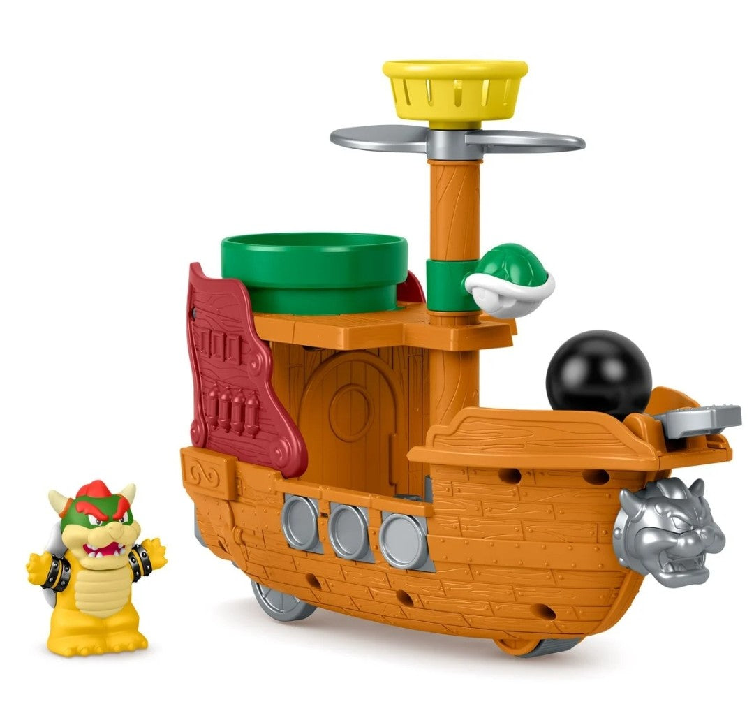Fisher Price Little People Super Mario Bowser's Airship Playset