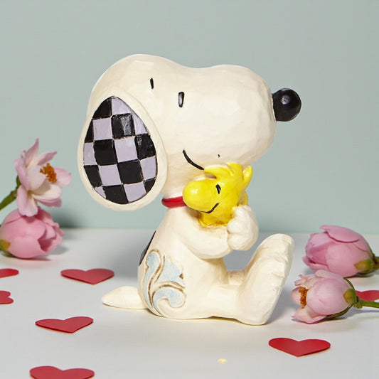 Jim Shore Peanuts Mini Snoopy and Woodstock Statue
