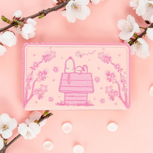Loungefly Snoopy Cherry Blossoms Embroidered Wallet
