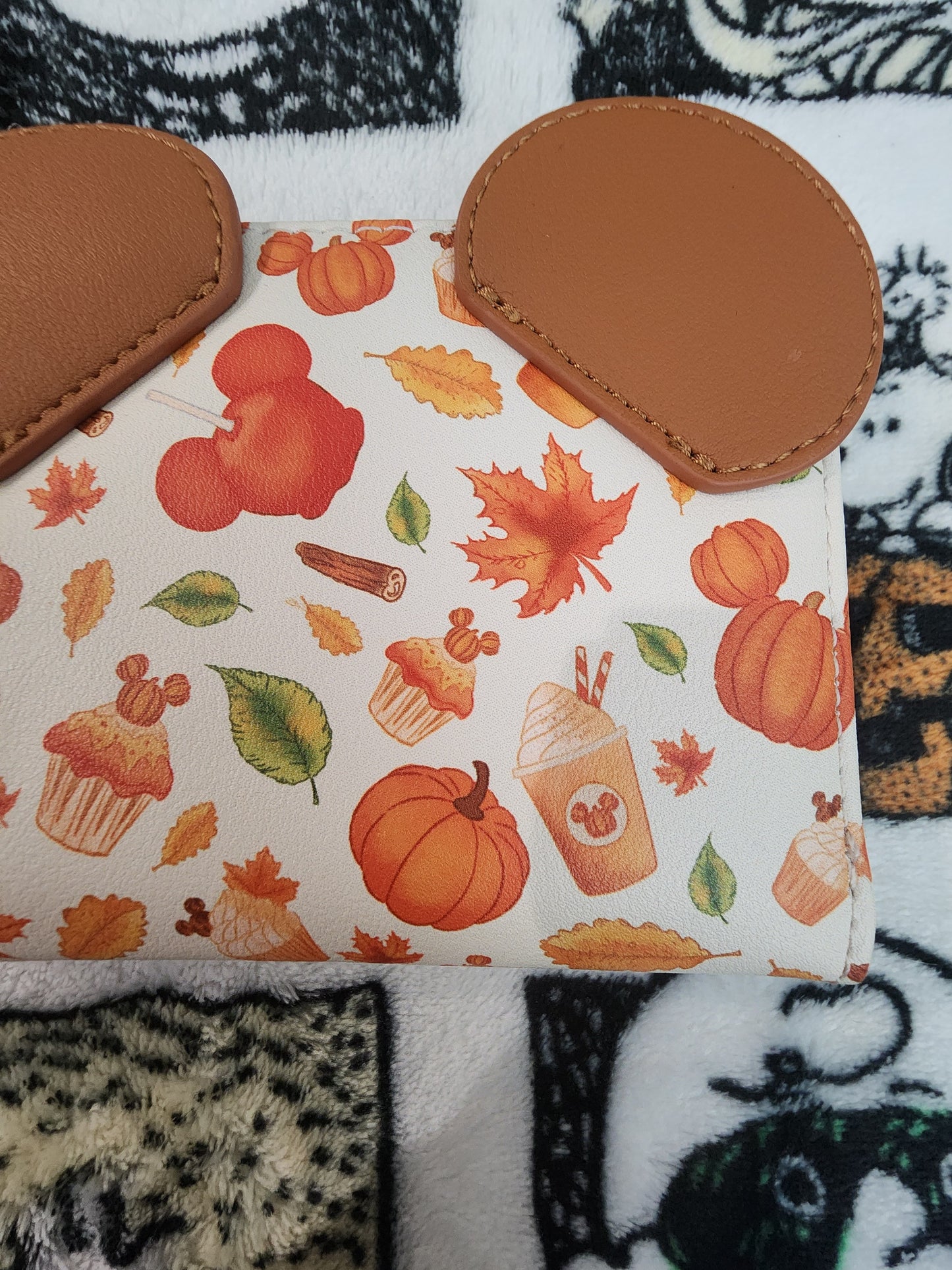Loungefly Disney Mickey Mouse Pumpkin Spice Halloween Wallet