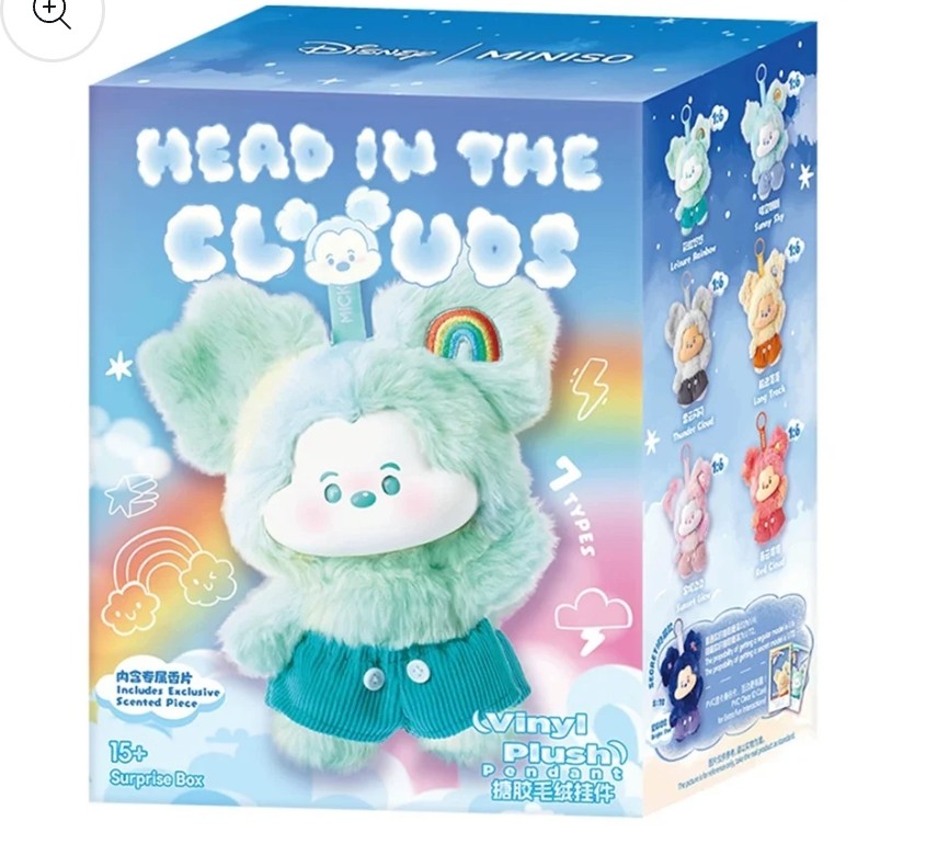 Head In The Clouds Disney Mickey Mouse Mystery Plush Bag Clips