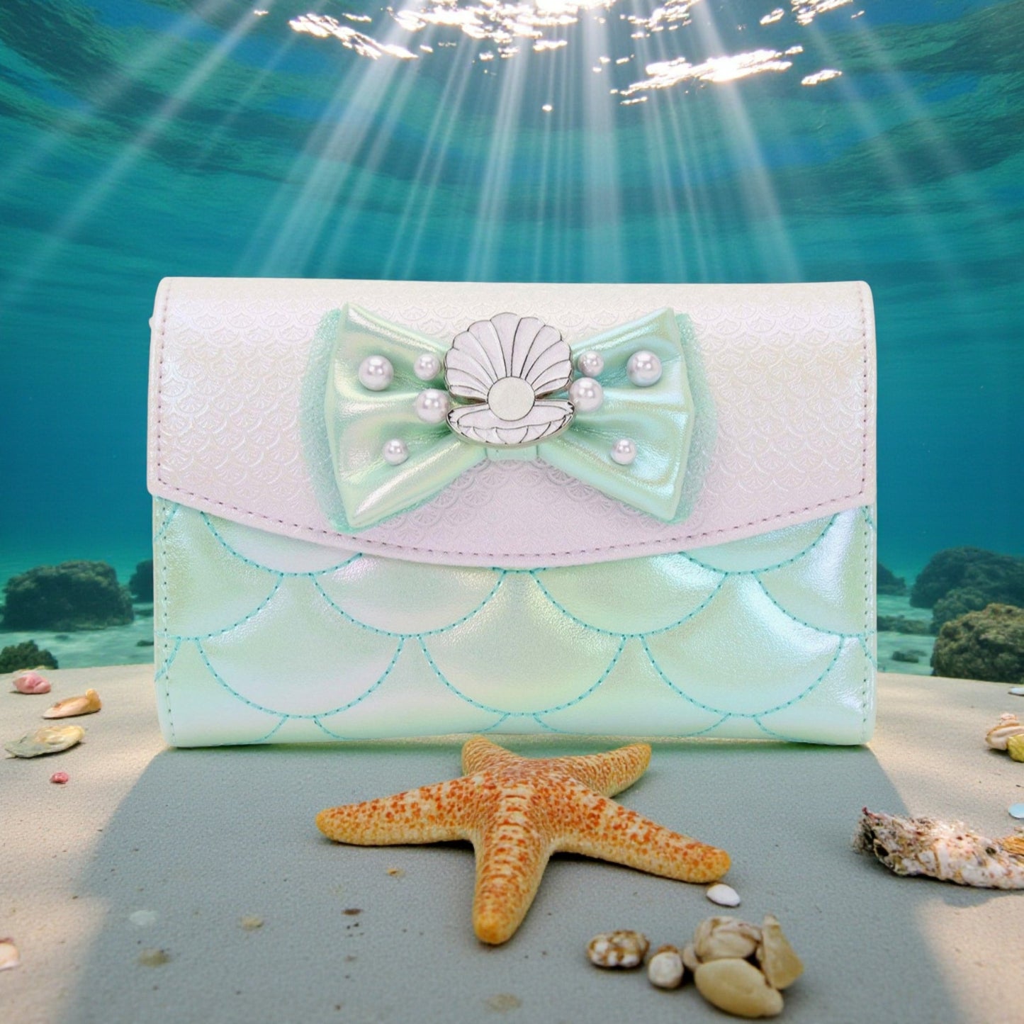 Loungefly Disney Little Mermaid Iridescent Scales Wallet
