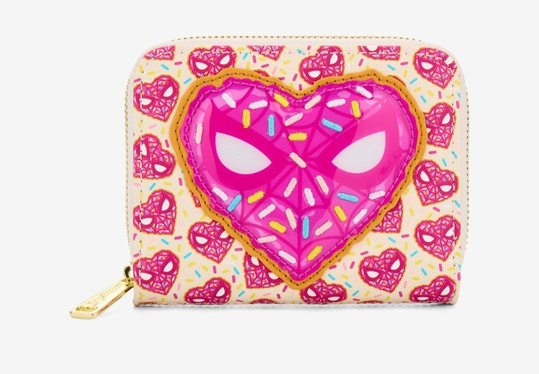 Loungefly Marvel Spiderman Valentine's Donut Wallet